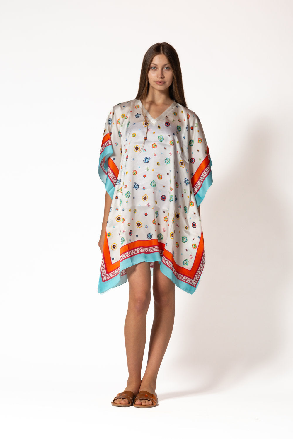 Silk Kaftan Long