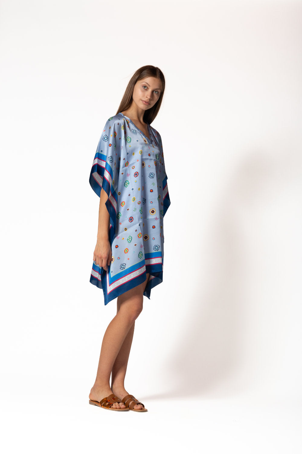 Silk Kaftan Long