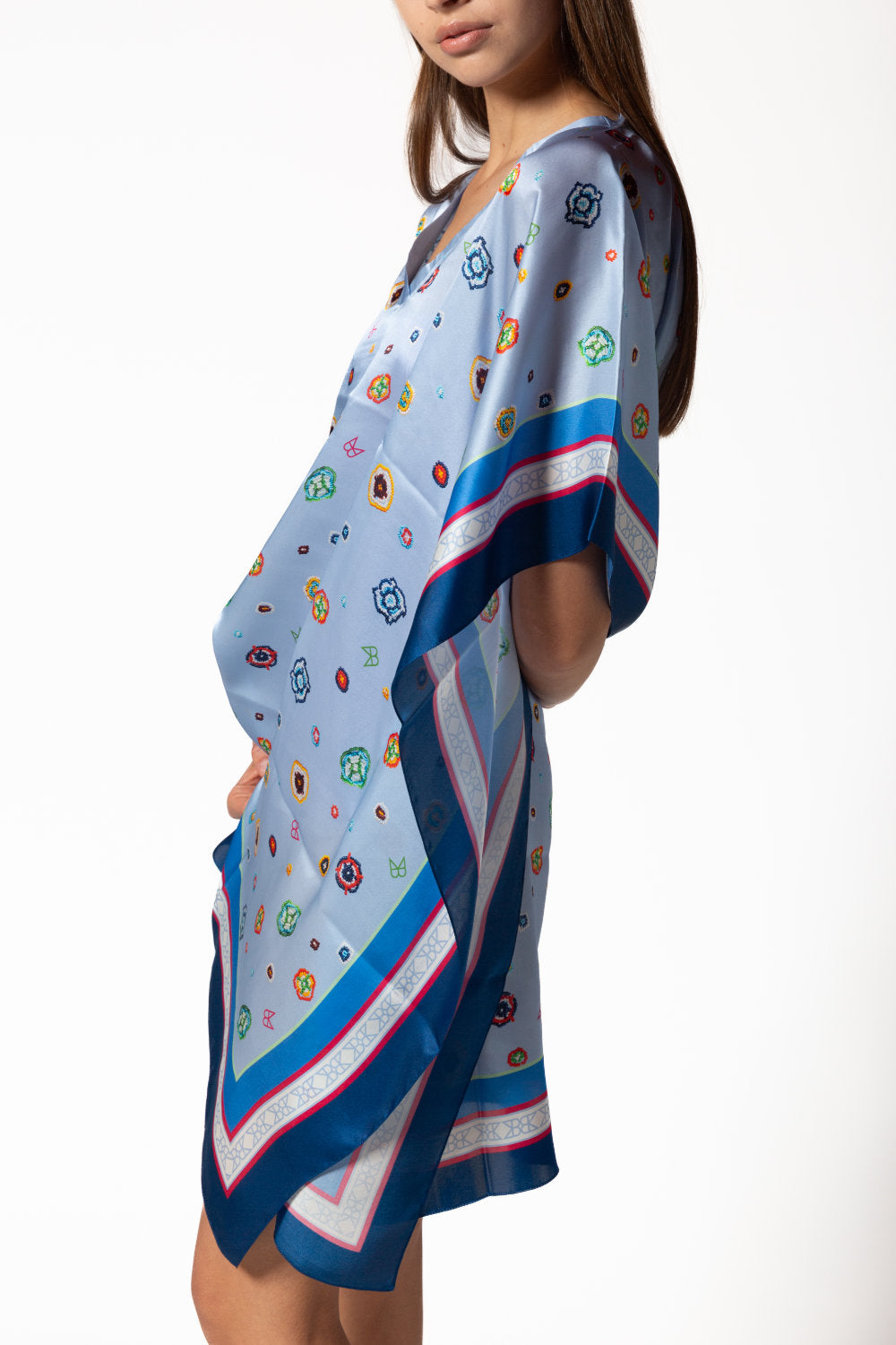 Silk Kaftan Long