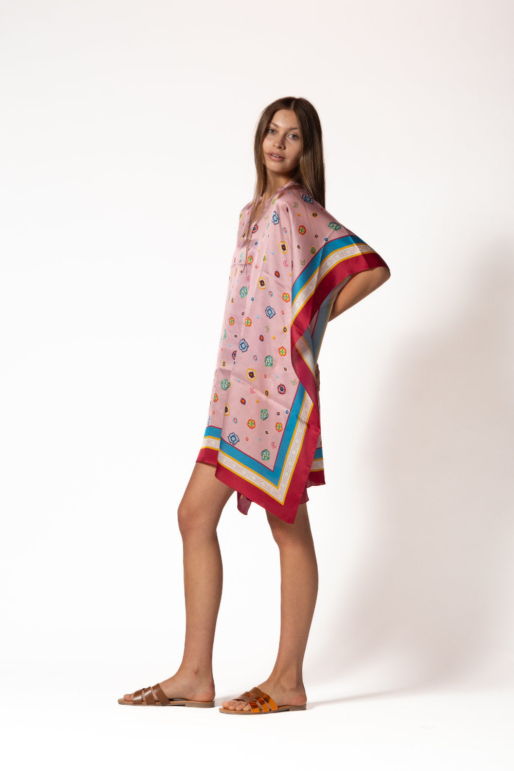 Silk Kaftan Long