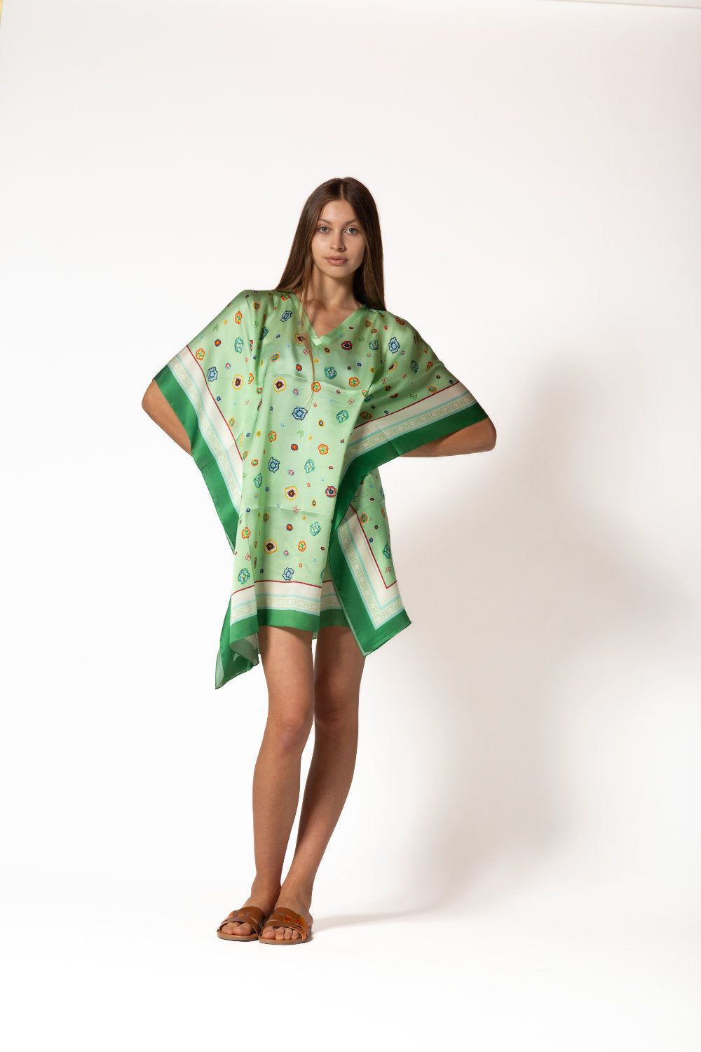Silk Kaftan Long