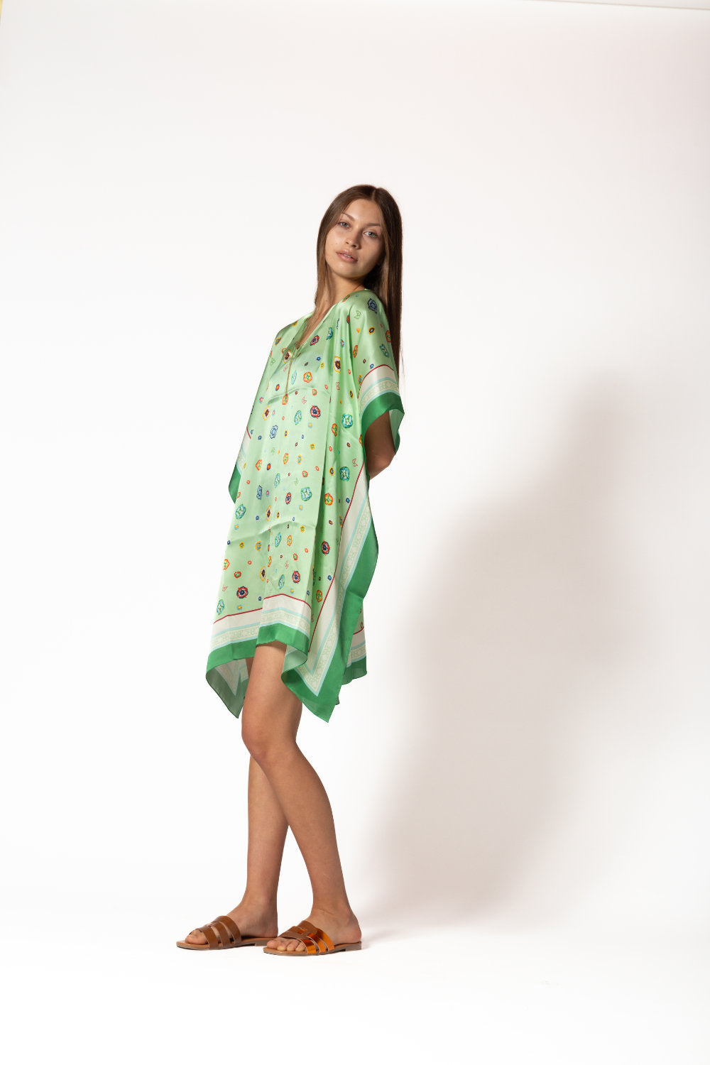 Silk Kaftan Long