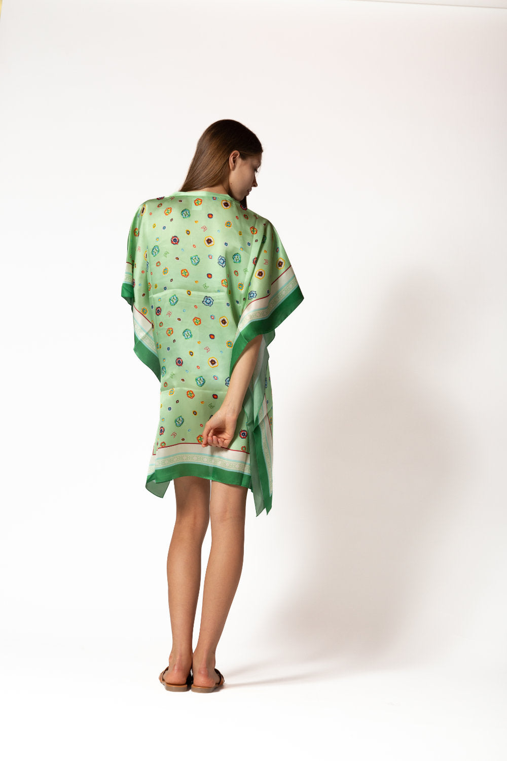 Silk Kaftan Long