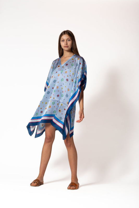 Silk Kaftan Long